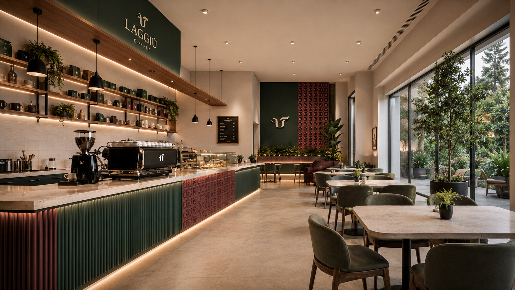 Laggiù Cafeteria — identidade visual, imagem 4